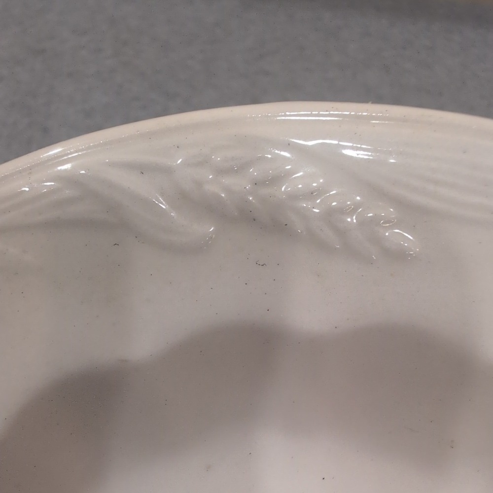 Royal Staffordshire Ironstone Wilkinson Ltd England Wheat Embossed Soup Bowl - Picture 3 of 6